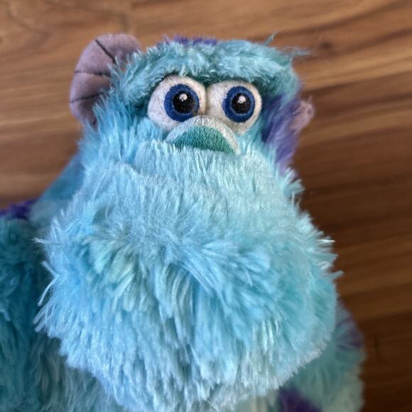 Disney Store Pixar Monsters Inc Sully Plush Sullivan Blue Stuffed 16" - Picture 2 of 3